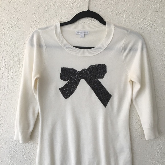 New York & Company Waverley Glitter Bow Sweater - Picture 2 of 5